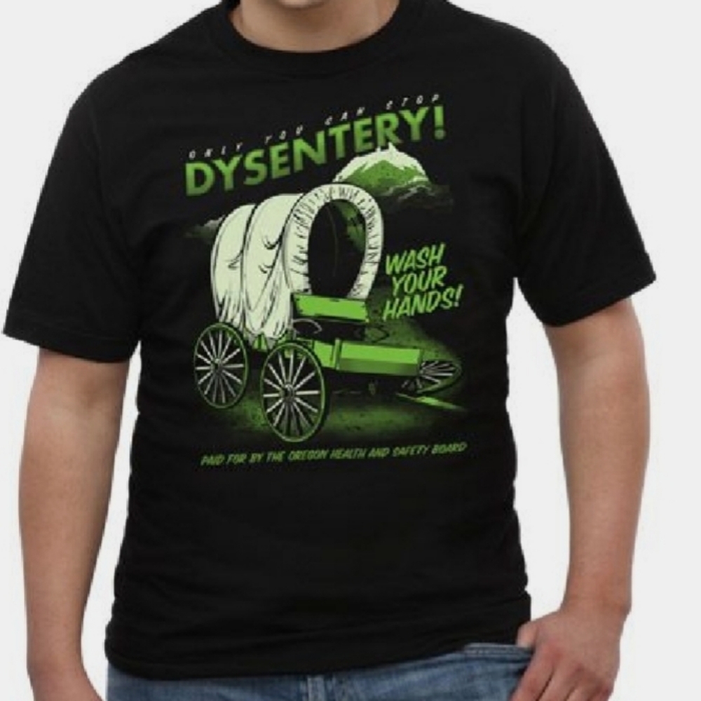 ThinkGeek Oregon Trail Dystentary Tee XXXL
